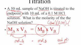 AP Chem Titration Calculations [upl. by Dnumde585]