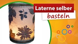 ★ Laterne selber machen ★ Herbstliche Dekoration  trendmarkt24 Bastelidee [upl. by Ramirolg790]