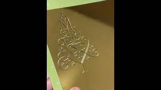 Using the Cricut Debossing Tool [upl. by Ecnar]