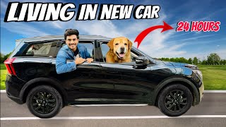 LIVING IN NEW CAR FOR 24 HOURS WITH LEO  Anant Rastogi [upl. by Anaeirb]