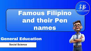 LET Review General Education Drills 4 Famous Filipino Pen Names [upl. by Anaujd]