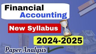 Financial Accounting Syllabus 202425  Financial Accounting bcom 1st year [upl. by Carmena480]