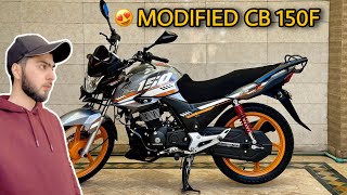 A Modified Honda CB 150F 2024 Model  Detailed Review Modification Cost amp Specs [upl. by Oruhtra]