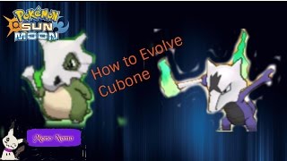 How to Evolve shiny Cubone to Alolan Marowak in sun and moon [upl. by Adnoel776]