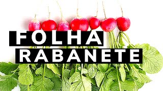 RECEITA COM FOLHA DE RABANETE  folha do rabanete se come [upl. by Norene]