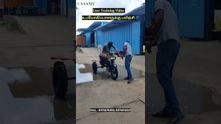 VIS SAAMY 135E Agricart 9HP Diesel Bike weeder User Training உபயோகிப்பாளருக்கு பயிற்சி அளிக்கும் [upl. by Aikaz722]