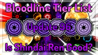 NEW Shindo Life All Bloodlines Tier List Updated Version  Is Shindai Rengoku Good or Bad [upl. by Ttergram]