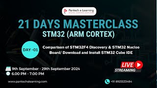 Day 02  Comparison of STM32F4 Discovery amp STM32 Nucleo Board Download and Install STM32 Cube IDE [upl. by Harehs]