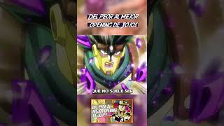 DEL PEOR AL MEJOR OPENING DE JOJOS PARTE 2  Jojos Bizarre Adventure jojo anime shorts [upl. by Atteuqram794]