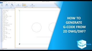 How to generate Gcode from 2D DWGDXF [upl. by Vardon888]