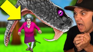 I Made A GIANT SNAKE Attack Hello Neighbors Sister  Scary Teacher 3D [upl. by Noivaz]