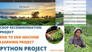 Machine Learning Project  Crop Recommendation System  Python Project  Part 1 pythonprojects [upl. by Howland]