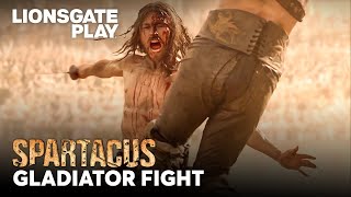 Gladiator Fight  Spartacus Season 1 Andy Whitfield  John Hannah  Manu B lionsgateplay [upl. by Blinni]