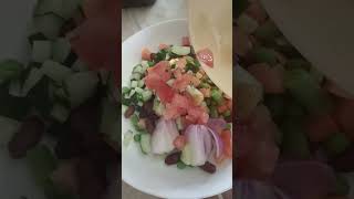 Red beans salad with mixed veggiesfypシ゚viral salad healthylifestyle [upl. by Herold546]