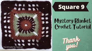 9 Mystery Blanket Crochet Tutorial [upl. by Koller]