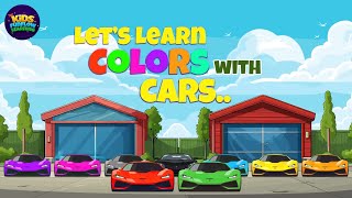 Learn Colors with Cars  Colors with Race Cars  Colors for Children  Race Cars Colors [upl. by Mccomb329]