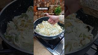 Easy And Quick Alfredo Pasta Recipe By Kitchen With Noonzay  shorts alfredopasta cookingshorts [upl. by Irrem]