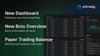 A new release 42 from Altrady  Crypto Trading Dashboard [upl. by Nibbor]