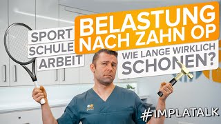 Wie lange muss man schonen nach ZahnOP  Weisheitszahnentfernung  Implantationen [upl. by Sukram]