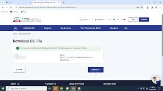 CompuTds  ETDS Return  CSI file manual download process [upl. by Pavlish]