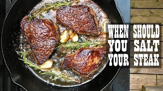 Steak Experiments  When Should You Salt Your Steak S1E4 [upl. by Roddie]