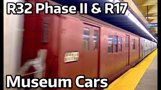 ⁴ᴷ R32 Phase II and R17 Museum Cars being Transferred to 207th St Yard [upl. by Aneej848]