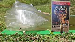 65 creedmoor  deer season XP ballistics gel test [upl. by Llenahc]