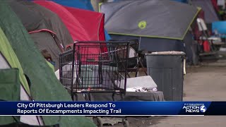 Pittsburgh leaders respond to reports of homeless camps near Three Rivers Heritage Trail [upl. by Annawad]