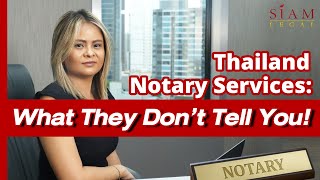 Notary Public Services in Thailand [upl. by Airot267]