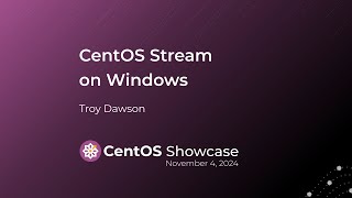 CentOS Stream on Windows [upl. by Pinkham]