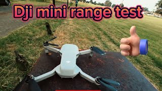 Dji mini Range test🫨🫨DJI [upl. by Annoled]