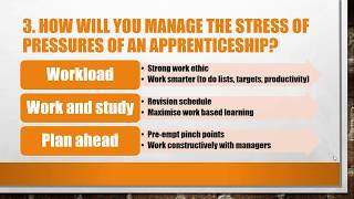 Top 5 Apprenticeship Interview Questions and Answers [upl. by Otreblaug]