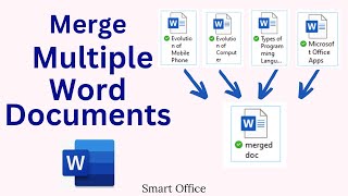 How to Merge Multiple Word Documents in One  Combine MS Word Documents [upl. by Nerha]