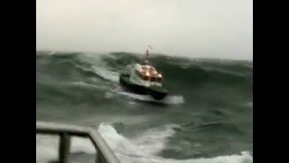 Pilot boats 1amp 2 Azores Part 2 force 9 amp 5m wavesmpg [upl. by Airekahs]