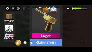 Trying to unbox luger fake mm2 [upl. by Mathur204]