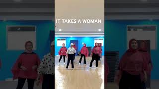 It Takes A woman Line Dance fajerolinedance linedancejember linedancelover [upl. by Trevar724]