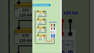 parallel and series battery connection diagram shorts [upl. by Ainav]