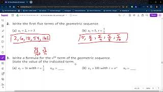 Working with geometric sequences and series  Practice noncalculator [upl. by Lira]