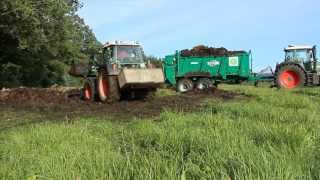 Mistfahren 2013 Fendt 718 mit Tebbe 18Tonnen Stalldungstreuer [upl. by Carvey]