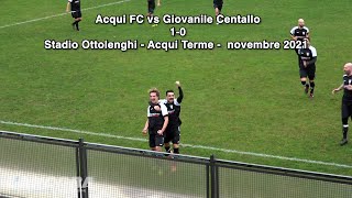 Calcio  Acqui FC vs Giovanile Centallo 10 14 novembre 2021 [upl. by Roanne]