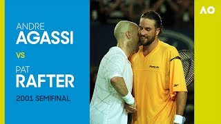 Andre Agassi v Pat Rafter  Australian Open 2001 Semifinal  AO Classics [upl. by Karlee72]