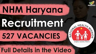 NHM Haryana Recruitment 2023 Notification  MLHP CHO  Application Form [upl. by Eiclud]