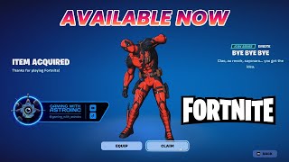 BYE BYE BYE Emote is Here  Available Now in Fortnite🕺🔥fortnite byebyebye deadpool dance [upl. by Huan]