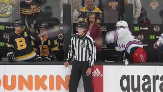 Artemi Panarin Throws Glove At Brad Marchand From Bench [upl. by Munsey459]