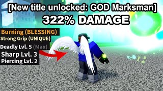 I Enchanted This Gun To Become The Strongest Marksman In Roblox Blox Fruits [upl. by Ekusuy]