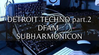 detroit techno dfam and subharmonicon [upl. by Aisined]