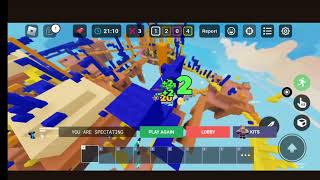 1V4V4 CLUTCH IN ROBLOX BEDWARS RANKED SEASON 10 [upl. by Everara]