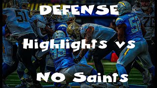 Chargers Def Highlights vs Saints Week 8 [upl. by Fernanda717]