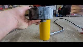 Hendrickson Vantraxx bushing replacement with porta power [upl. by Gentes]