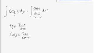 Integral de cotangente [upl. by Nehgaem]